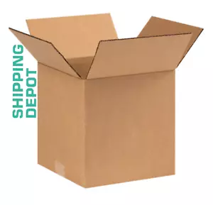 25 ~ 9x9x9" Cube Corrugated Kraft Cardboard Cartons Shipping Packing Box Boxes - Picture 1 of 3