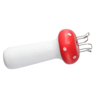 Red and white French Knitter Mushroom Yarn Knitter Handy Knitting Spool - Picture 1 of 8