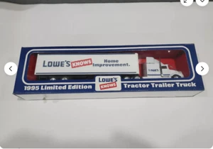 VTG 1995 Limited Edition Lowe's Knows Home Improvement Die cast Tractor Trailer - Picture 1 of 1