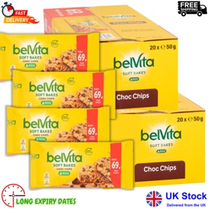 Belvita HEALTHY Biscuits Soft Bakes Choc Chips 40x50g PMP Box - Picture 1 of 2