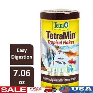 Tropical Flakes Nutritionally Balanced Fish Food Goldfish Betta Cichlid 7.06 Oz. - Picture 1 of 9