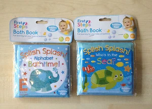 BRAND NEW BABY BATH BOOKS PLASTIC COATED FUN EDUCATIONAL TOYS FOR CHILDREN - Picture 1 of 3
