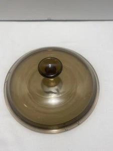 Small Pyrex Corning Visionware Brown/Amber Glass 8" Lid 31 - Picture 1 of 3