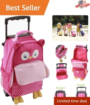 Versatile Owl Kids Luggage: Backpack, Trolley or Handbag - 11.8'' Size - Image 1 of 4