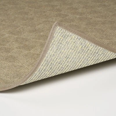 Koeckritz Checkerboard Taupe Area Rugs & Runners Wool Like & ECO-Friendly - Image 1 of 4