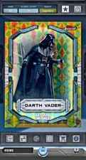 Star Wars Card Trader Legendary Topps Finest Wave 2 Orange Refractor DARTH VADER