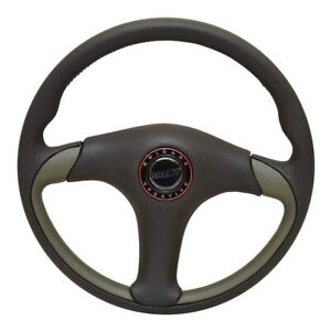 Grant Boat Steering Wheel GLS008 | 13 3/8 Inch Black Push Button Horn