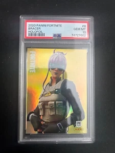 2020 PANINI FORTNITE 8 BRACER HOLOFOIL Fortnite Series 2 USA PRINT PSA 10 - Picture 1 of 2