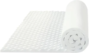 Convoluted Foam Mattress Topper King Size 1-Inch Egg Crate Design Orthopedic - Picture 1 of 6