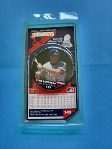 Ryne Sandberg Starshots 1991 Cubs MLB Baseball Vintage Button Pin