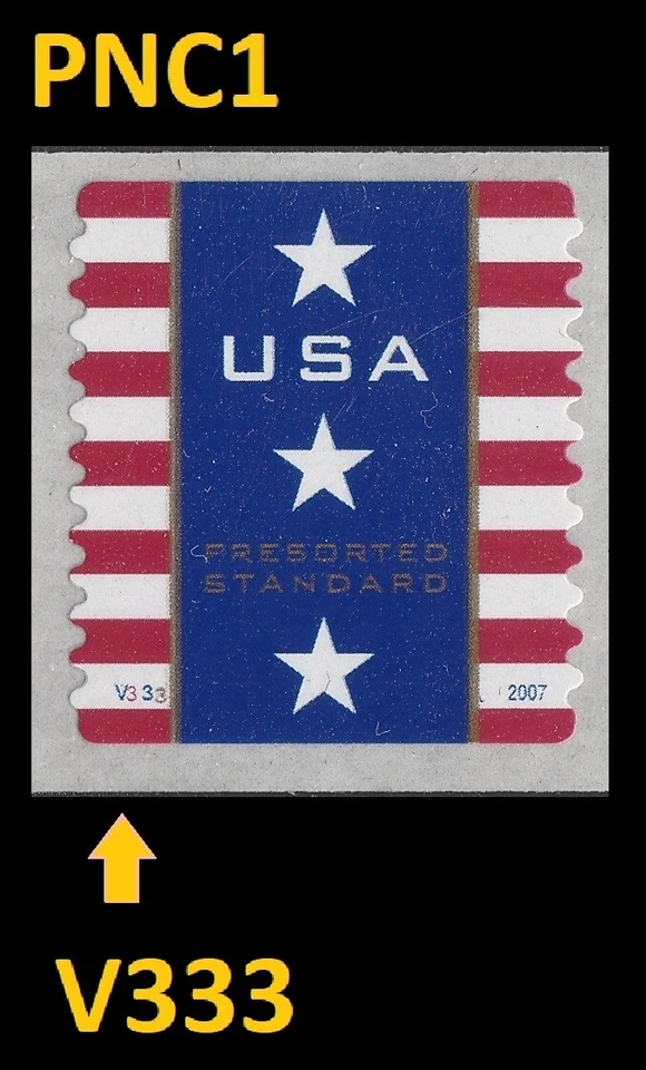 US 4157 Patriotic Banner presorted standard 10c PNC1 V333 MNH 2007 - Image 1 of 1