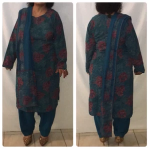 Indian Pakistani Salwar Kurti Outfit Large I10 - Picture 1 of 7