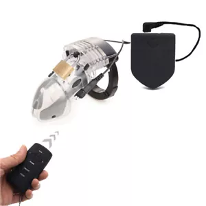 20M inalámbrico control remoto caja de host eléctrica con jaula de bloqueo para hombre conjunto E-Stim - Imagen 1 de 15