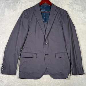 Uniqlo Jacket Mens Medium Blue Blazer Lightweight Unstructured* - Picture 1 of 13