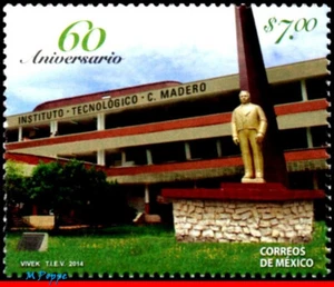 2906 MEXICO 2014 TECHNOLOGICAL INSTITUTE OF C.MADERO, SCULPTURE ARCHITECTURE MNH - Picture 1 of 2