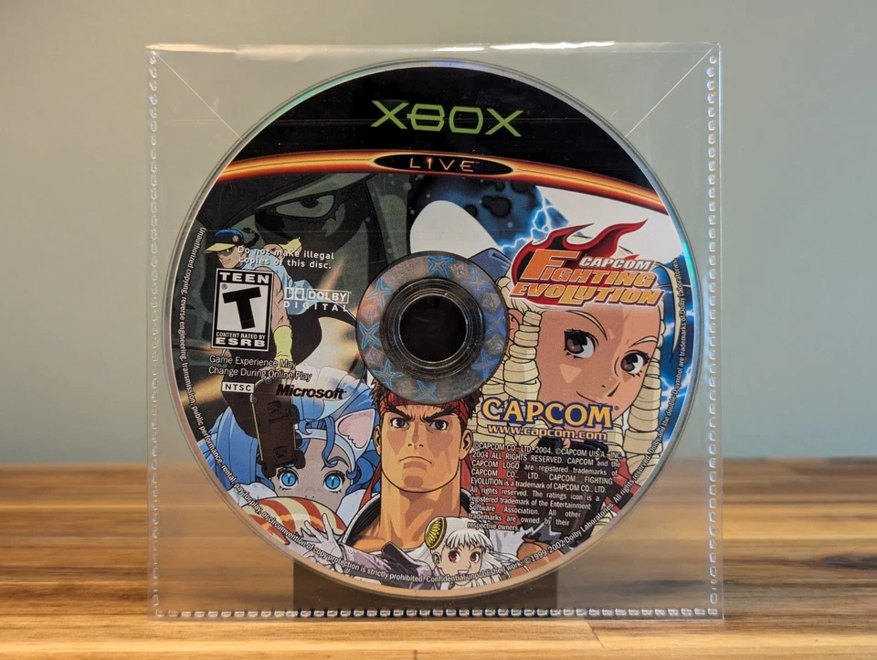 Capcom Fighting Evolution (Microsoft Xbox, 2005) Authentic, disc only, tested - Image 1 of 2