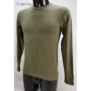 T-shirt maniche lunghe LEE R NECK 99 Verde Militare Slim Fit Stretch VINTAGE - Foto 1 di 7