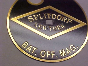 Splitdorf Magneto Ignition Plate 1900's -1920's Etched Brass - Picture 1 of 2