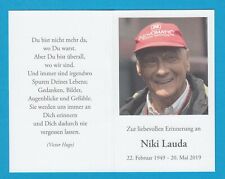 Niki Lauda – Sterbebild - #  38488