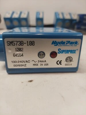 Hyde Park SM573B-100 Ultrasonic Proximity Sensor 100-240V 24mA  - Image 1 of 4
