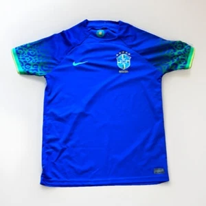 Maglia Nike Brazil Away Blu 2022 Mondiali Uomo Taglia Media Qatar Dri Fit Usato in ottime condizioni - Foto 1 di 5