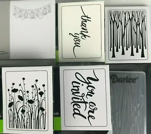 Darice Prägeordner Quaste Girlande Danke Baumstämme Wildblume eingeladen - Bild 1 von 6