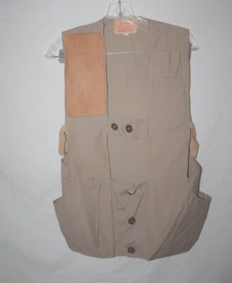 Gun Club A Bob Allen Design Mens 32 Cotton Shooting Vest Outdoor Hunt - Image 1 of 4