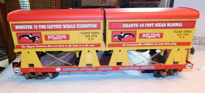 Coche plano Aristo Craft escala G United American Circus con 2 remolques #46526 Foto 1 de 4