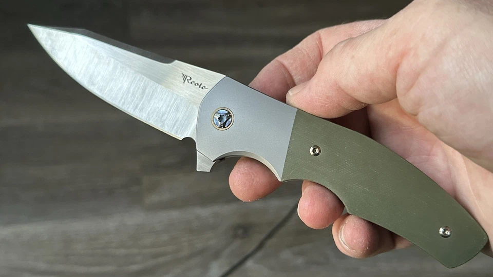 НОЖИ REATE KIRBY LAMBERT CROSSROADS БИСЕР ВЗРЫВ ТИТАНОВЫЙ ЗЕЛЕНЫЙ G-10 3,54 ДЮЙМА M390 - Изображение 1 из 4