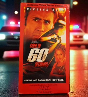 Gone in 60 Seconds (VHS 2001) Nicolas Cage [PG-13] Angelina Jolie Action Movie - Image 1 of 4