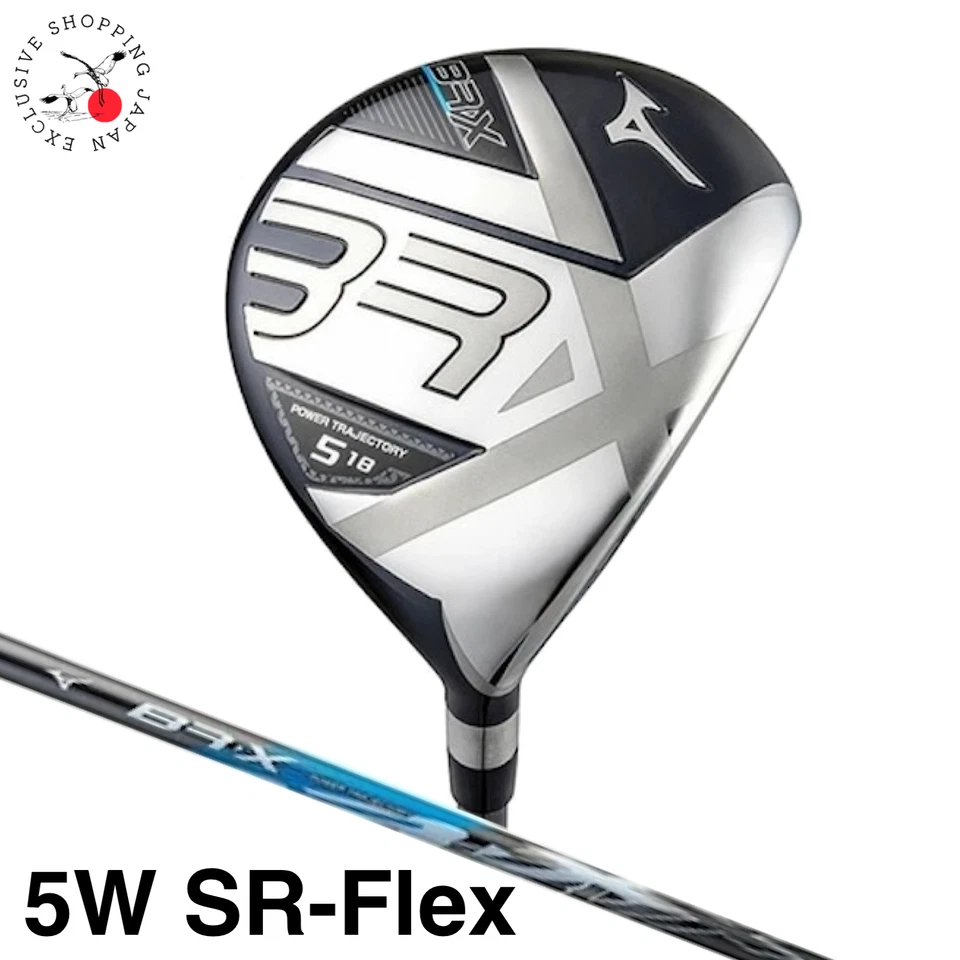 美津浓高尔夫 BR-X 男式球道木杆 5W SR-Flex 原装石墨杆身日本型号 — 第 1/4 张图片