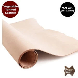 European Leather Work 7-9 oz (2.8-3.6 mm) Vegetable Tanned Pre-Cut Leather - Picture 1 of 9