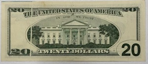 1996 $20 Federal Reserve Error Gutter Fold Note - Picture 1 of 5