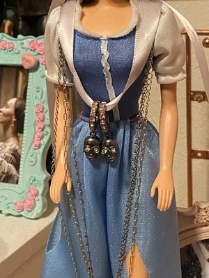 Betsey Johnson Pink Silver Huggie Hoop Earrings Skull Charm Crystal Accents  - Image 1 of 2