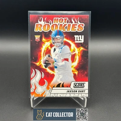 2025 Panini Score JAXSON DART #6 Hot Rookies RC - New York Giants - Image 1 of 4