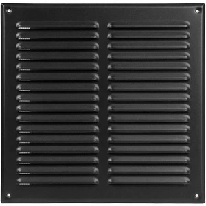 10 x 10 Zoll Schwarz Edelstahl Quadratische Entlüftungsabdeckung - HVAC Lamellen Luft Re - Bild 1 von 7