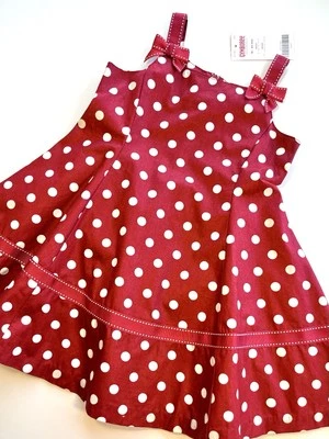Vintage Novo com etiquetas Gymboree 2006 CHERRY PIE Red Polka Dot Twir Summer Sun Dress 18-24 - Imagem 1 de 4