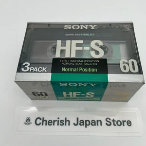 Sony HF-S 60 Vintage Audio Cassette Tape Type I Normal Position 3 Pack Japan - Picture 1 of 5