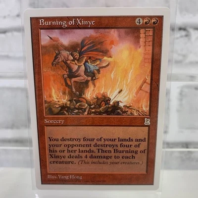1999 Magic The Gathering: Portal Three Kingdoms Burning Of Xinye 104/180 - Image 1 of 2