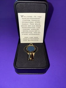 Harley Davidson CVO Key Brass In Box For Display CVO Owners Collector - Picture 1 of 7