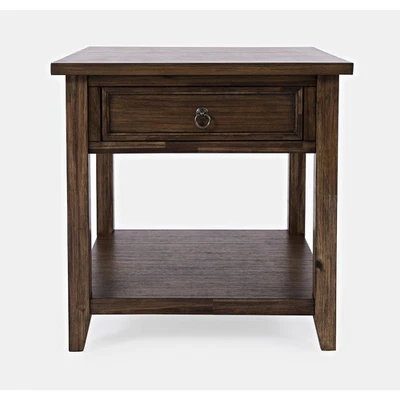 JOFRAN Bakersfield Mission Style End Table with Drawer