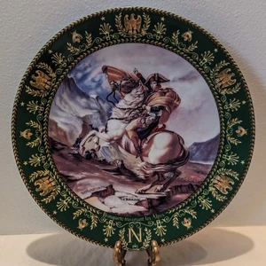 VTG Limoges "Napoleon Traversant Les Alpes" Claude Boulme Porcelain Plate - Picture 1 of 7