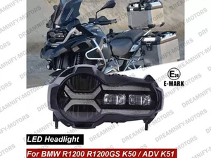 LED Headlight For BMW R1200GS R1250GS K50 K51 Adventure Plug & Play - Picture 1 of 8