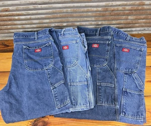 Lot of 4 Dickies Carpenter Denim Pants Size 42x30 EUC!! - Picture 1 of 21