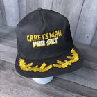 Ensemble vintage Craftsman Pro chapeau de camionneur noir casquette- K produits fabriqués aux États-Unis