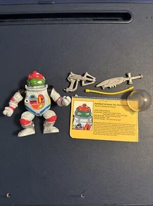 1990 Vintage TMNT - Space Cadet Raphael - Ninja Turtles A  Complete With Card - Imagen 1 de 6