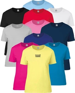 T-shirt donna se riesci a leggere questo distanziamento sociale autoisola corona divertente - Foto 1 di 14