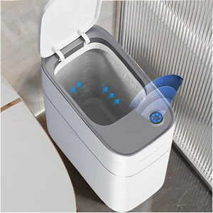 Bote de basura 3,5 gal con sensor, tapa automática, undurchlässig - Bild 1 von 12