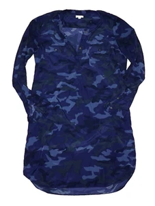 Vestido Camisa GAP Corto Azul Profundo Camuflaje MEDIANO - Imagen 1 de 7