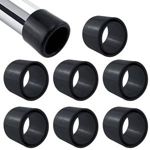 Protector de inserción de tubo con soporte de caña de pescar de goma negra para tubo de 2" de 50 mm a 51 mm... - Imagen 1 de 8